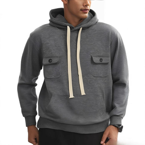 Men's hoodie with practical pockets and modern design Lune London