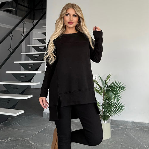 Casual sports set for women with oversized pullover and leggings Lune London