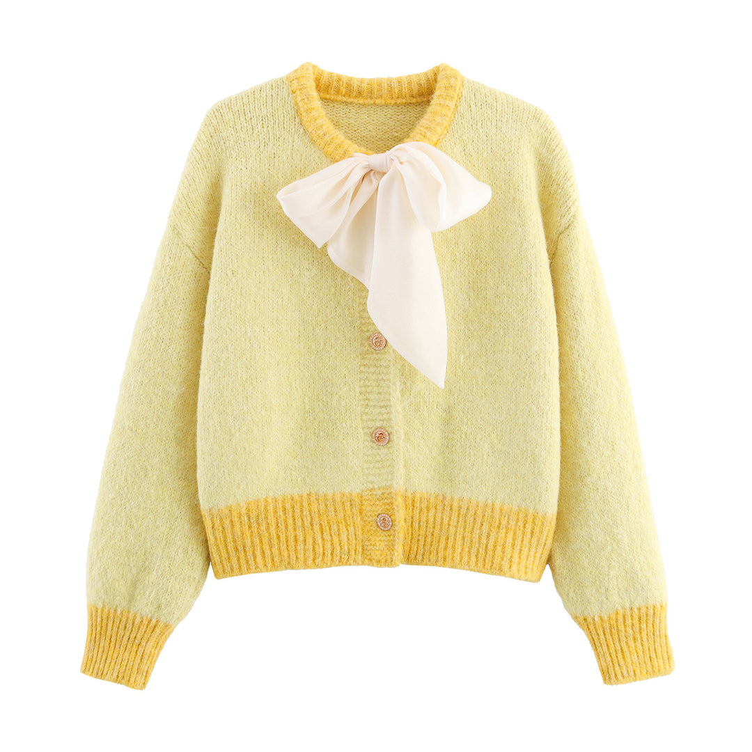 Ladies comfortable pullover with bow closure Lune London