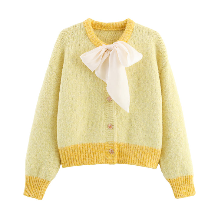 Ladies comfortable pullover with bow closure Lune London