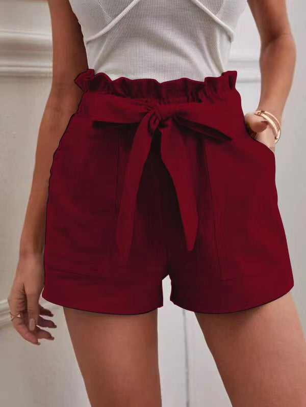 Tailored Shorts for Women with Tie and Practical Pockets Lune London
