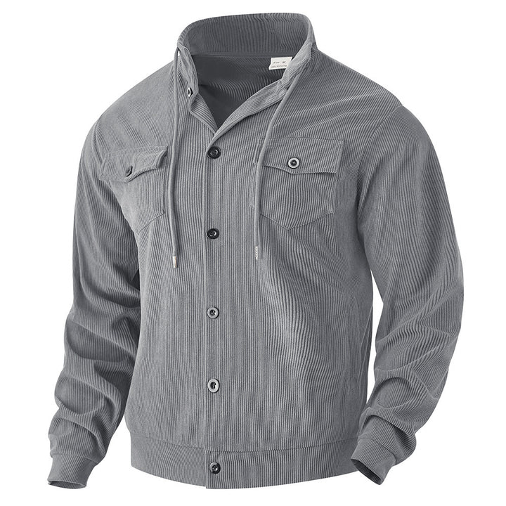 Lune London striped corduroy utility jacket for men