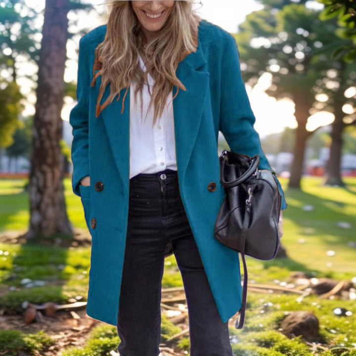 Elegant wool coat for women Lune London