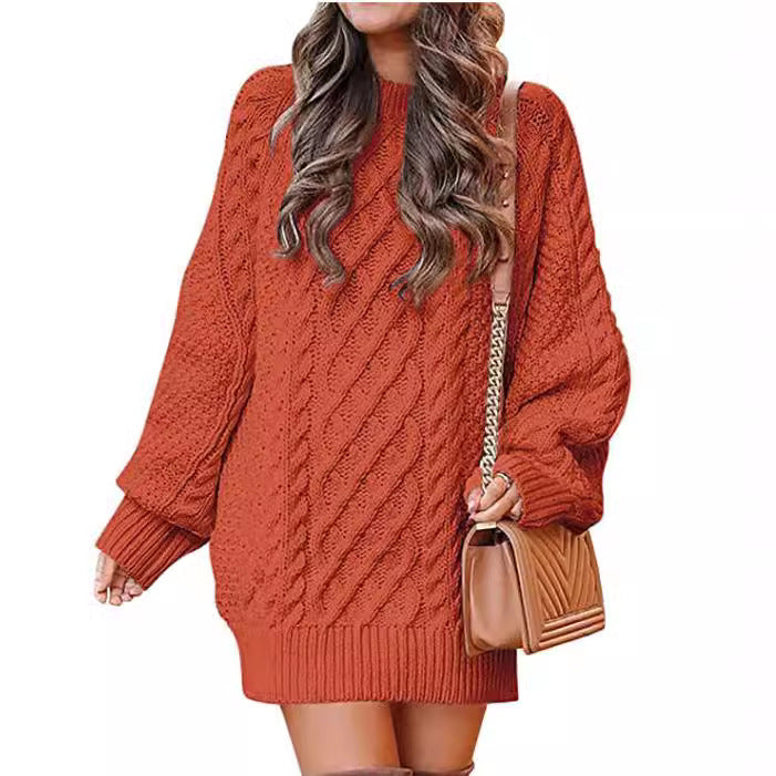 Oversized knitted sweater for women with relief pattern Lune London