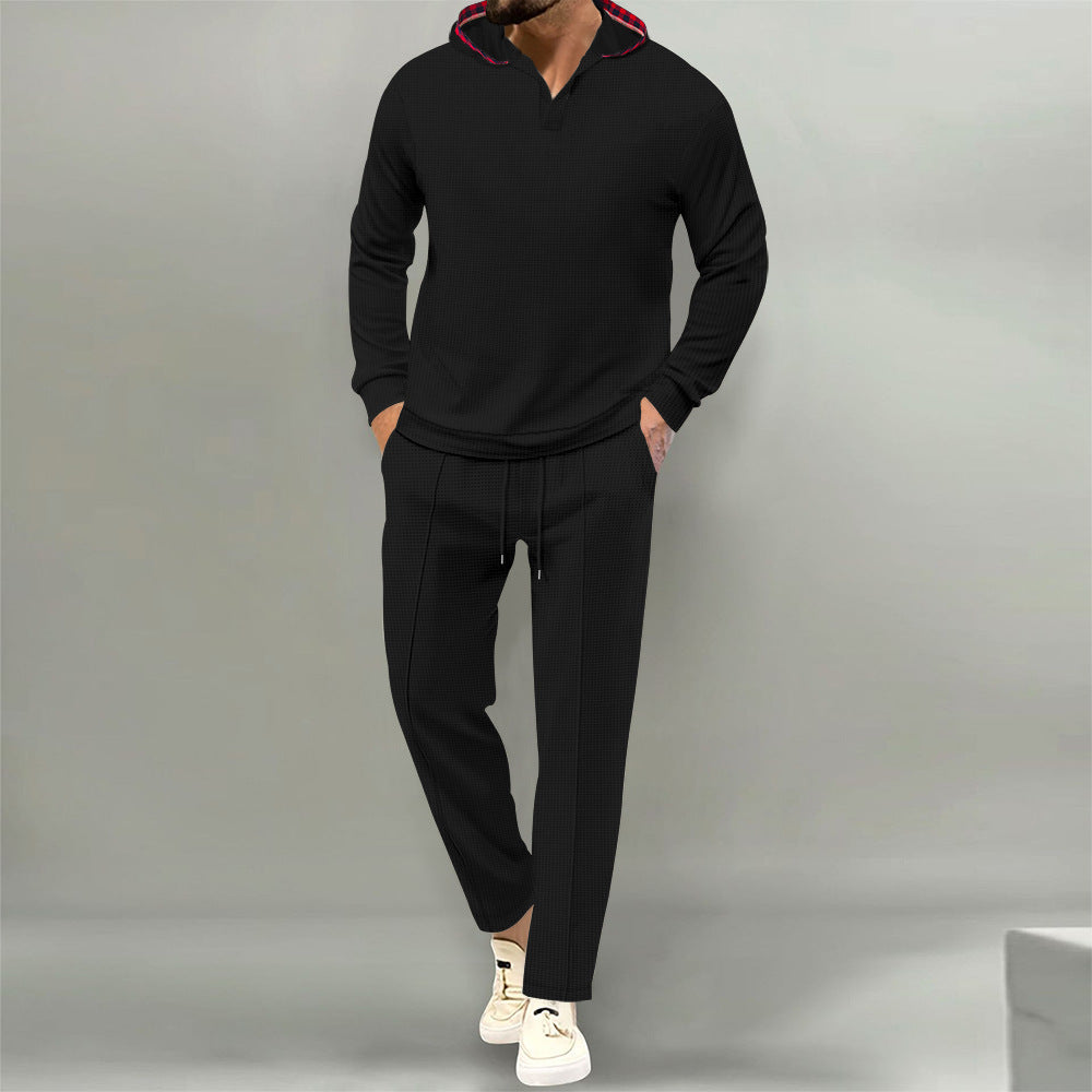 Men's comfortable waffle texture leisure suit Lune London