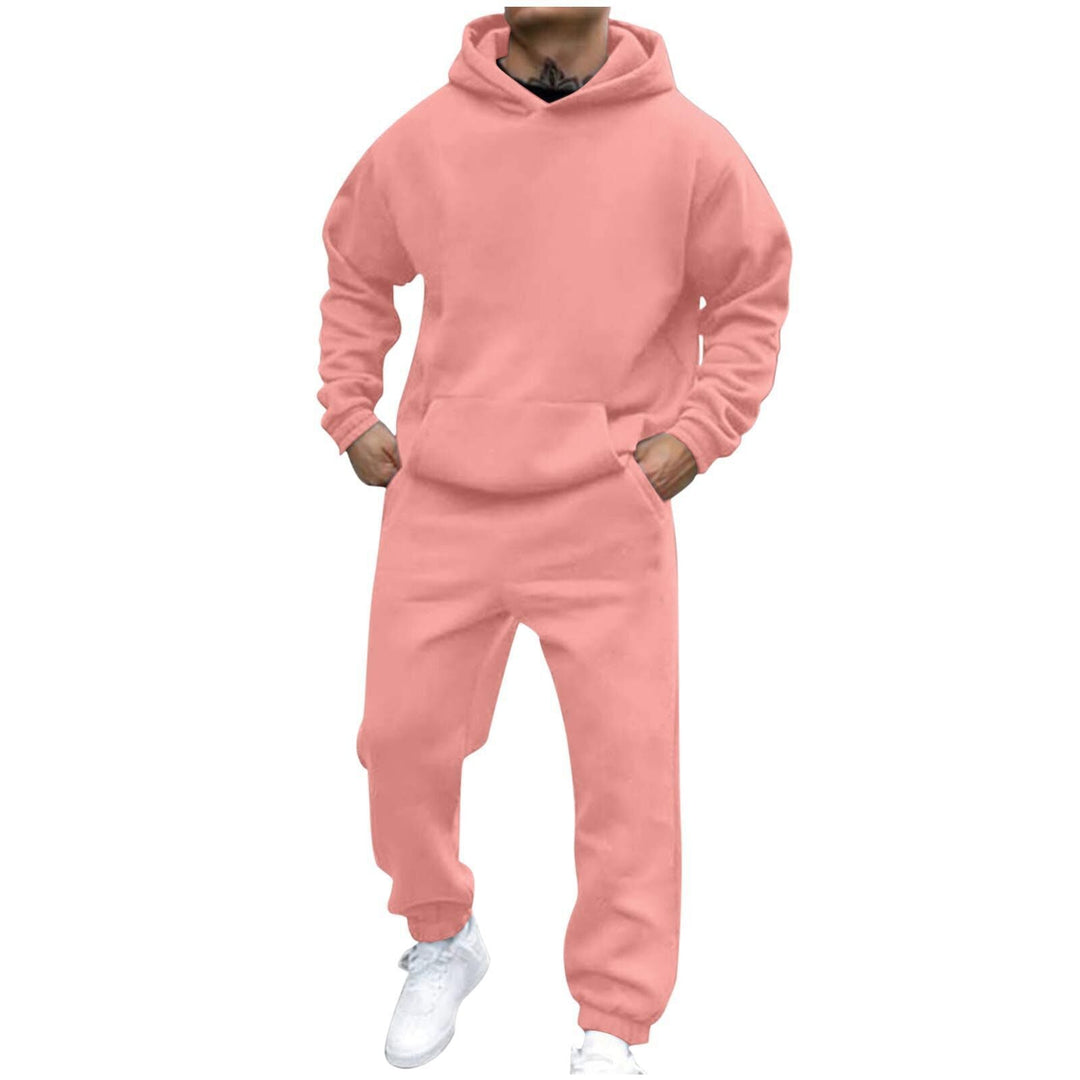 Men's Comfortable Hoodie Suit with Elastic Waistband and Practical Pockets Lune London
