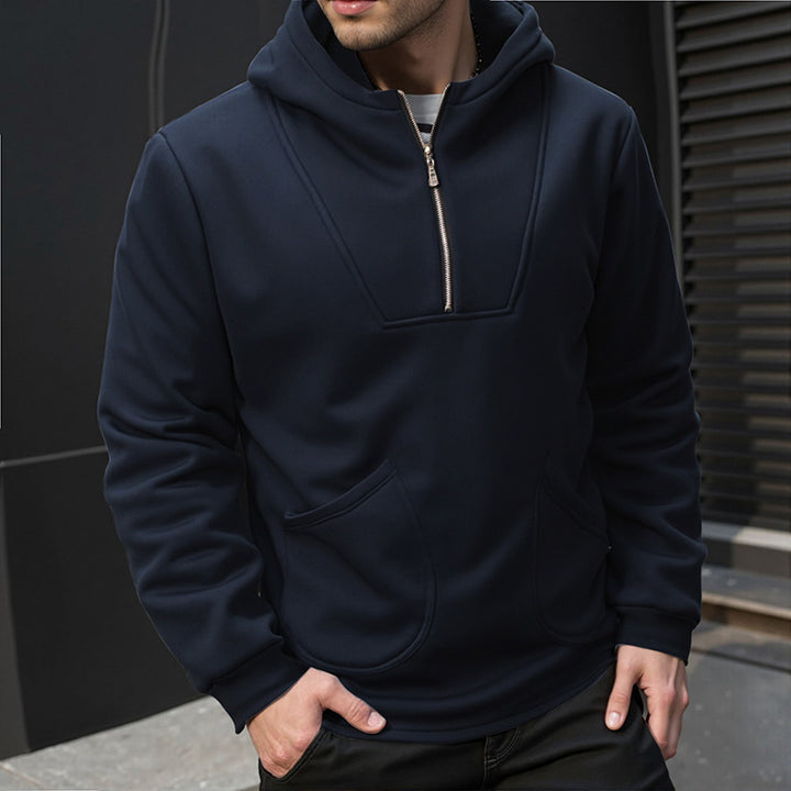 Men's hoodie with innovative design and convenient zipper Lune London