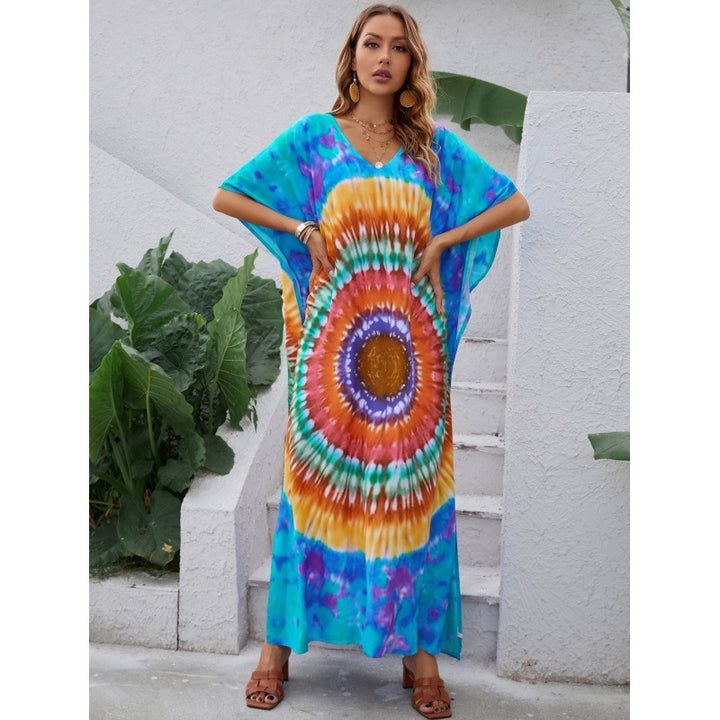 Women Bohemian butterfly dress beach chic and style
