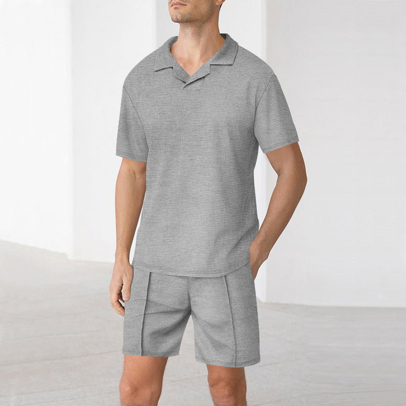 Men's lightweight short-sleeve set with structured design Lune London