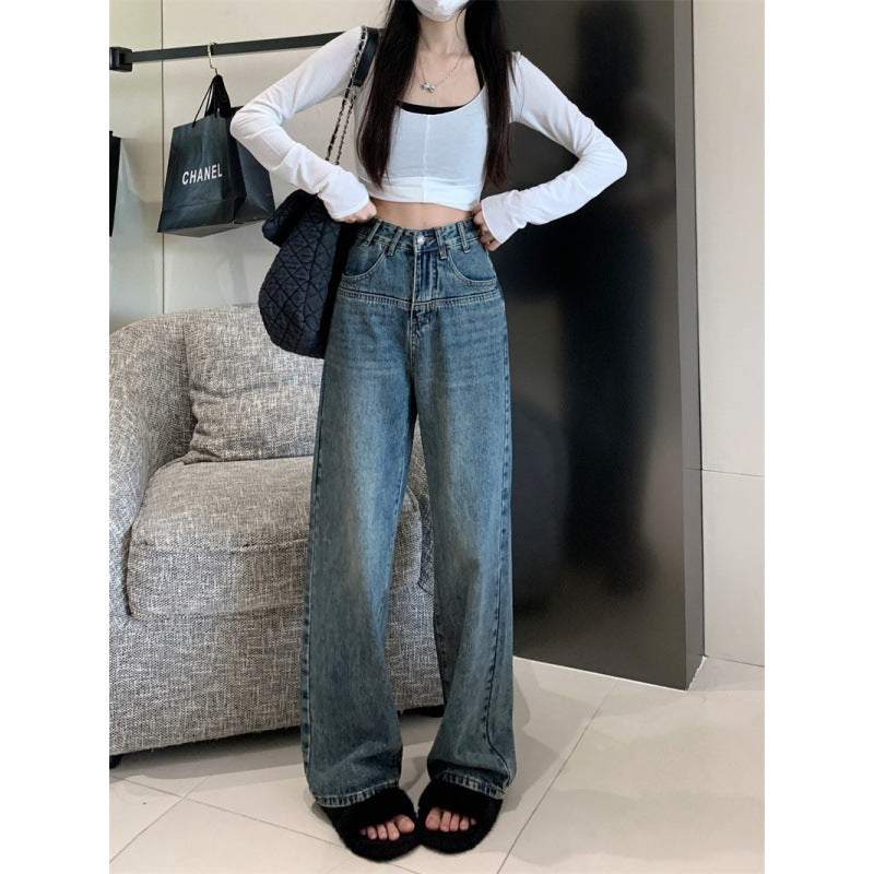 Jeans vintage à coupe large pour femmes Chic & Stil