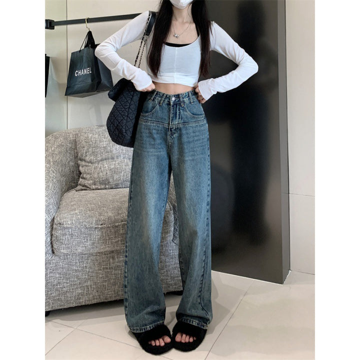 Jeans vintage à coupe large pour femmes Chic & Stil