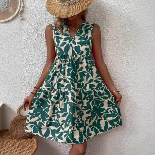 A-line layered flare dress for women Lune London