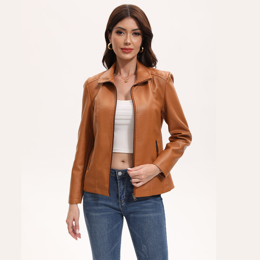 Ladies Lune London Faux Leather Jacket