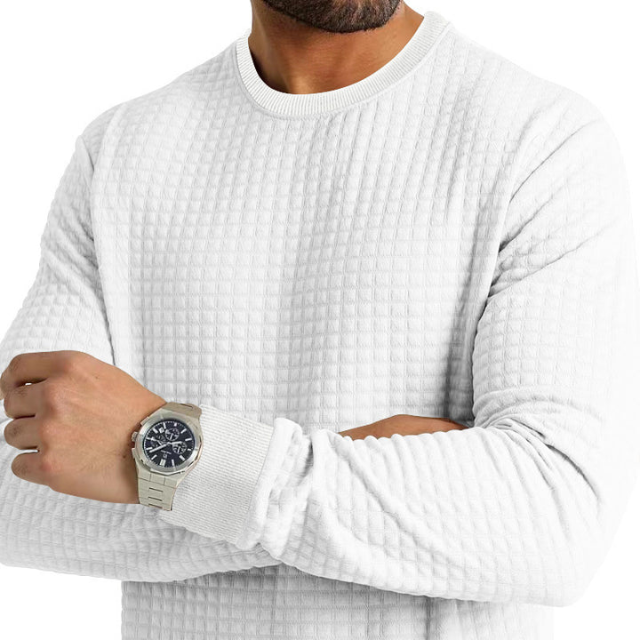 Men's sweatshirt with a unique waffle structure Lune London