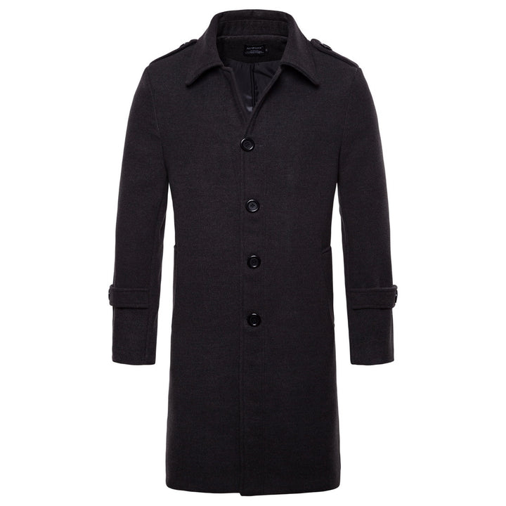 Elegant wool coat for men in classic cut with practical pockets Lune London