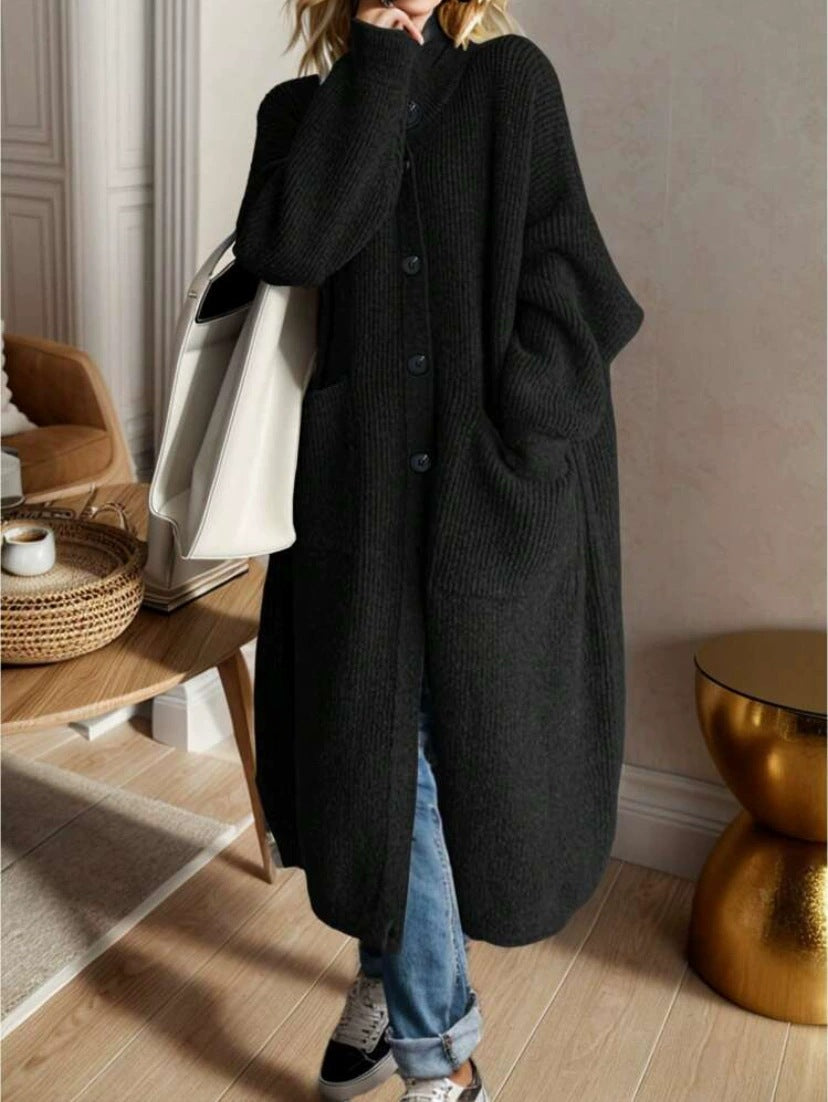 Oversized knit coat for women Lune London