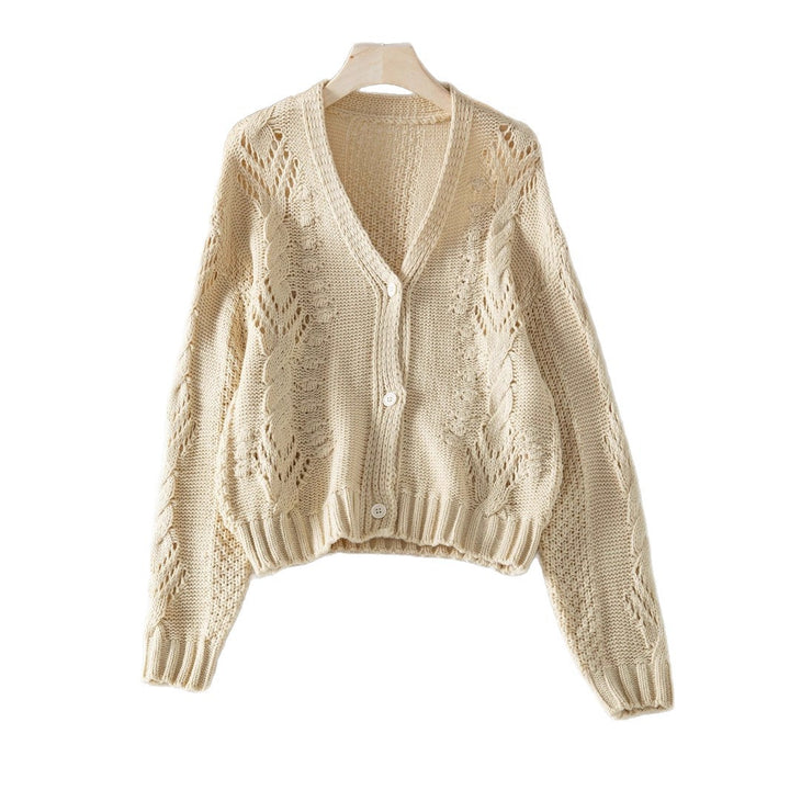 Cardigan ladies with decorative relief patterns and a relaxed fit Lune London