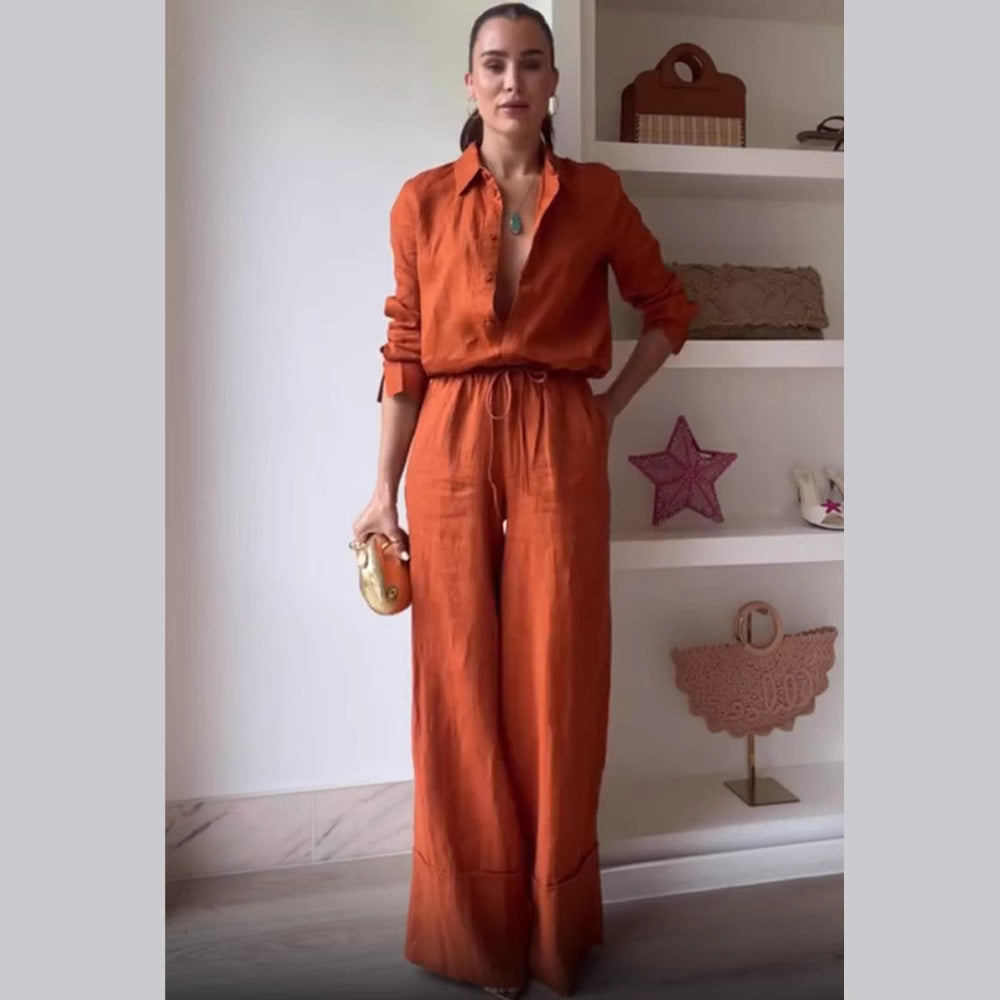 Ladies casual jumpsuit in a chic elegant casual look