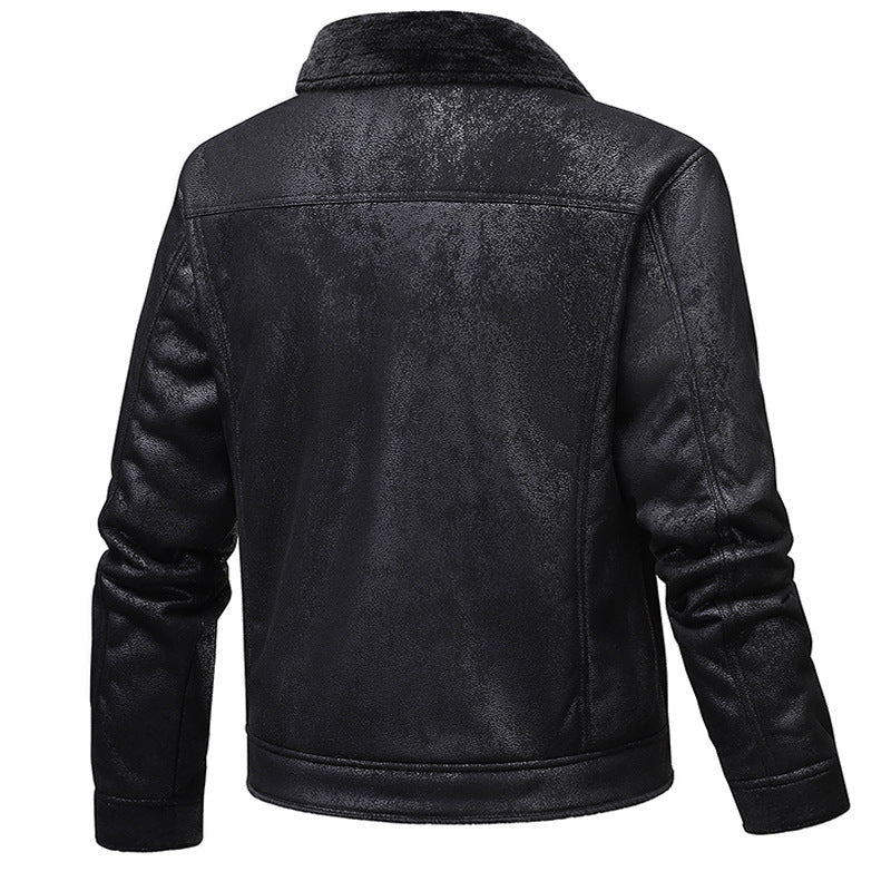 Trendy men's jacket with quilted design and appliques Lune London