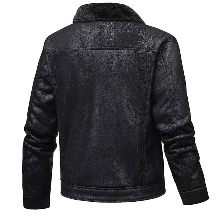 Trendy men's jacket with quilted design and appliques Lune London