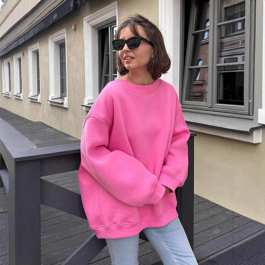 Oversized women's sweatshirt with a relaxed fit Lune London