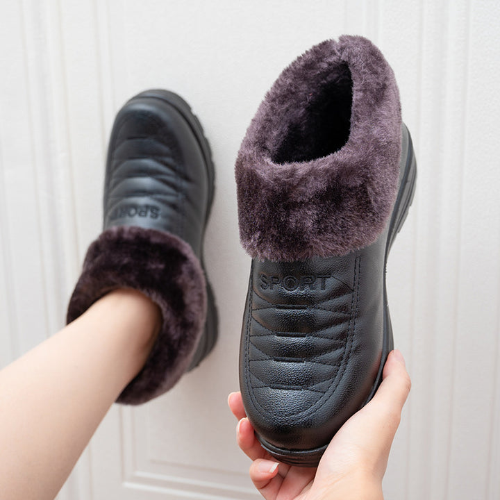 Dames pantoufles en polaire Lune London