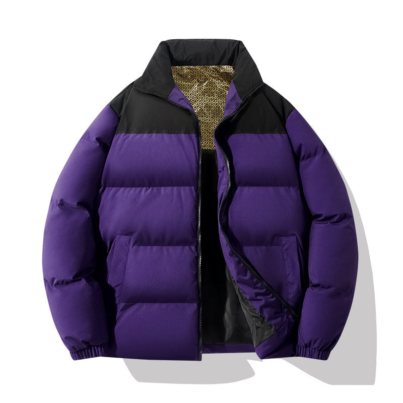 Insulated quilted jacket for men with a high collar and practical pockets Lune London