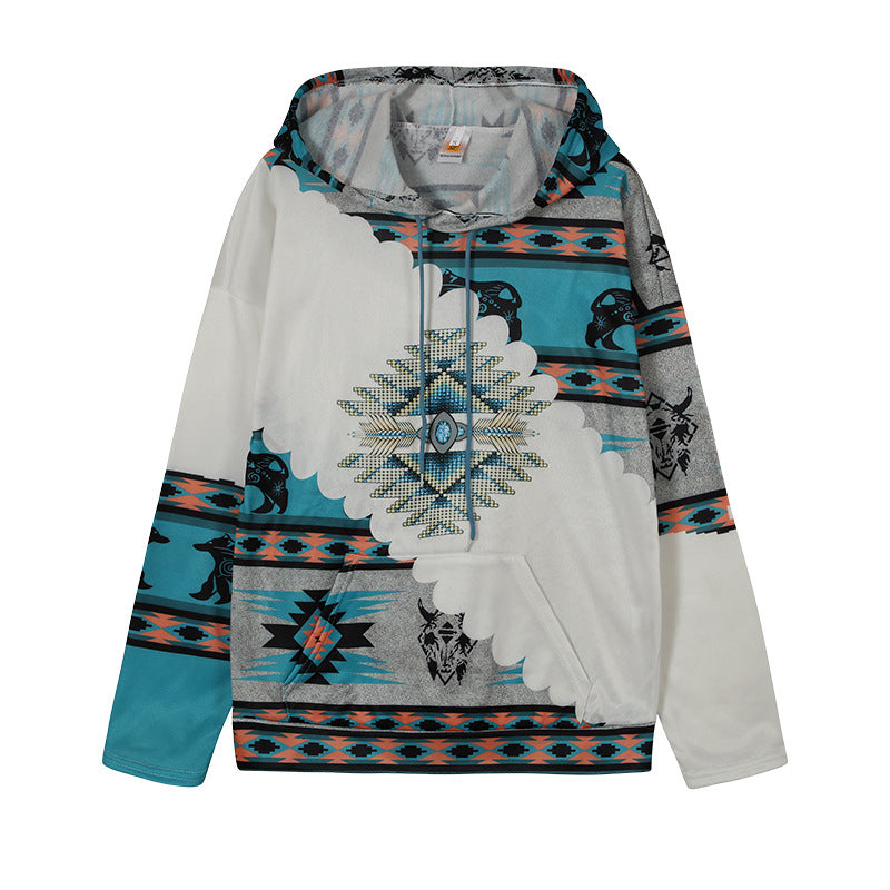 Women's hoodie with a unique tribal pattern Lune London