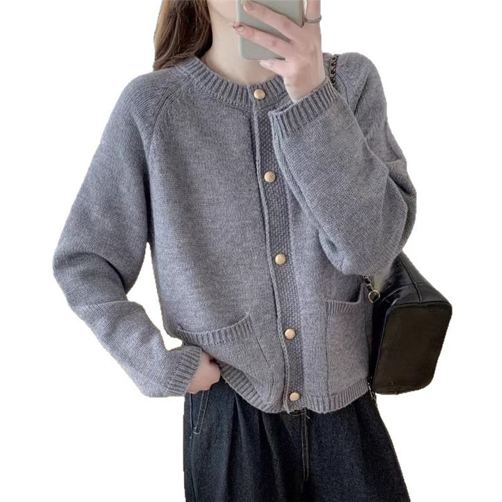 Cardigan à boutons avec poches pour femmes Chic & Stil