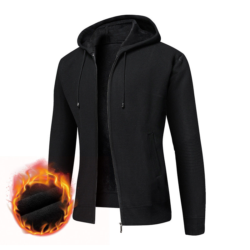 Hooded jacket for men, lined, offering great comfort and a clever design Lune London