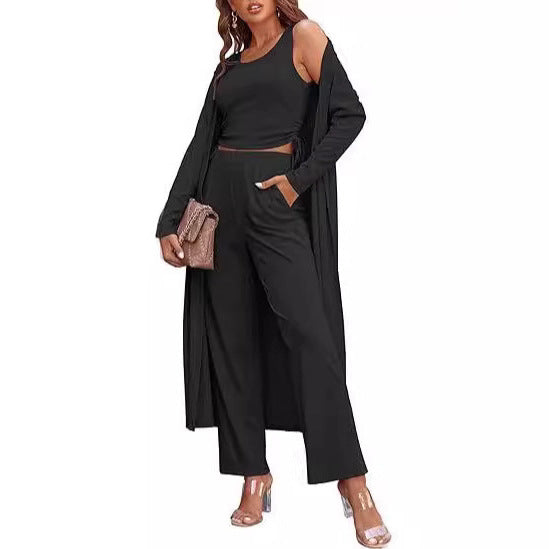 Dames élégant ensemble de salon avec long cardigan Lune London