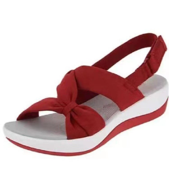Women's wedge sandals with adjustable strap and comfortable cushioning Lune London