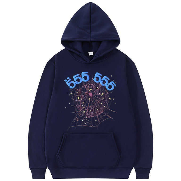 Ladies hoodie with a creative spider web pattern Lune London