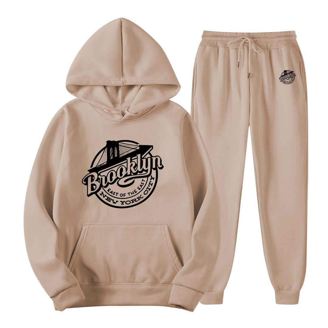 Women's leisure sweat suit with stylish Brooklyn print Chic & Stil