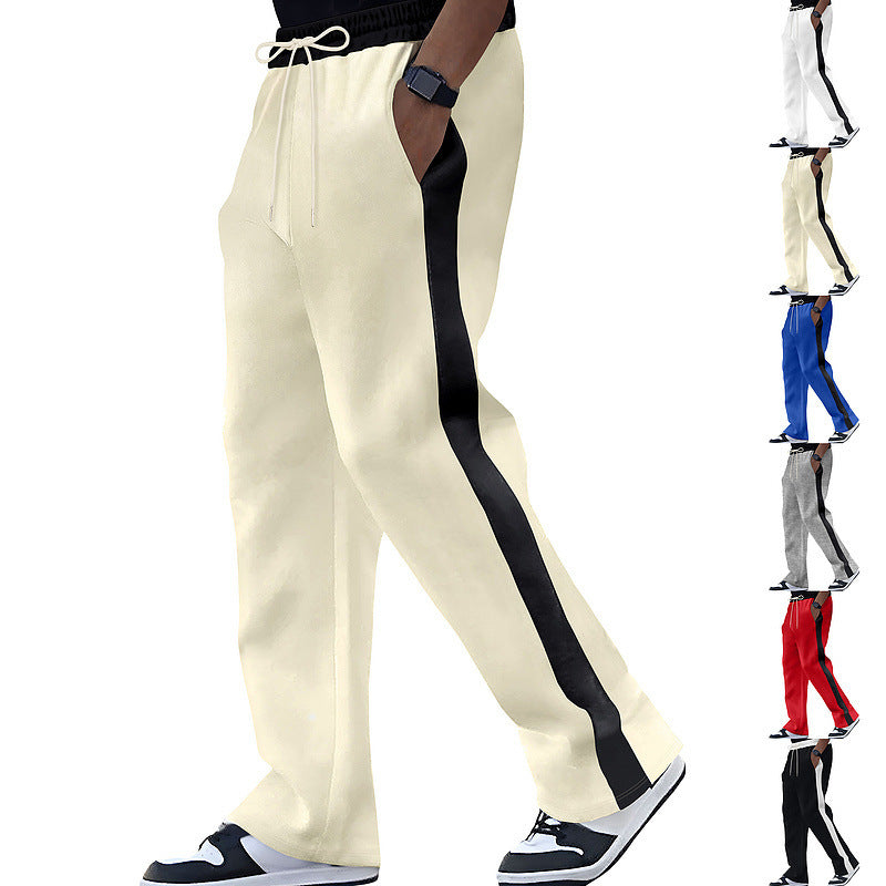 Men's sports pants with contrasting stripes Lune London
