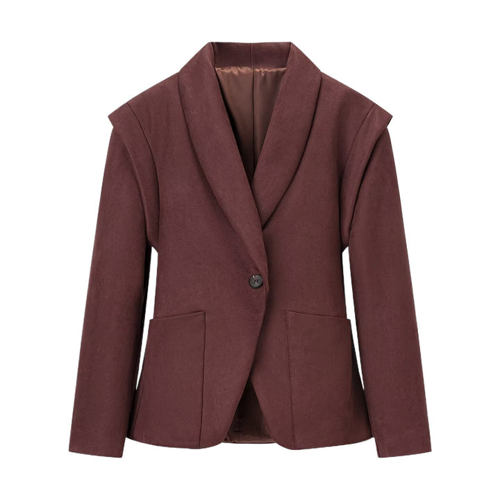 Ladies Elegant Blazer in high-quality faux suede with practical pockets Lune London