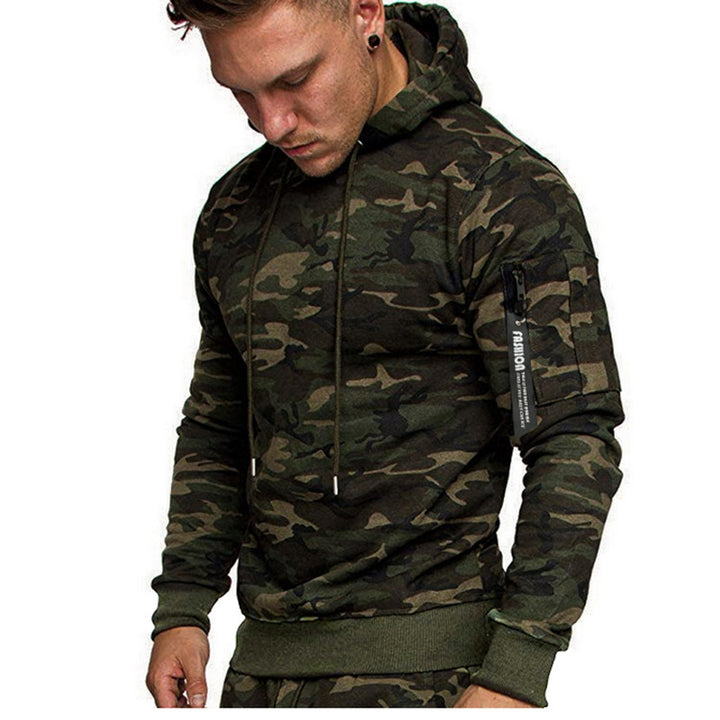Men's sporty hoodie with side zipper Lune London