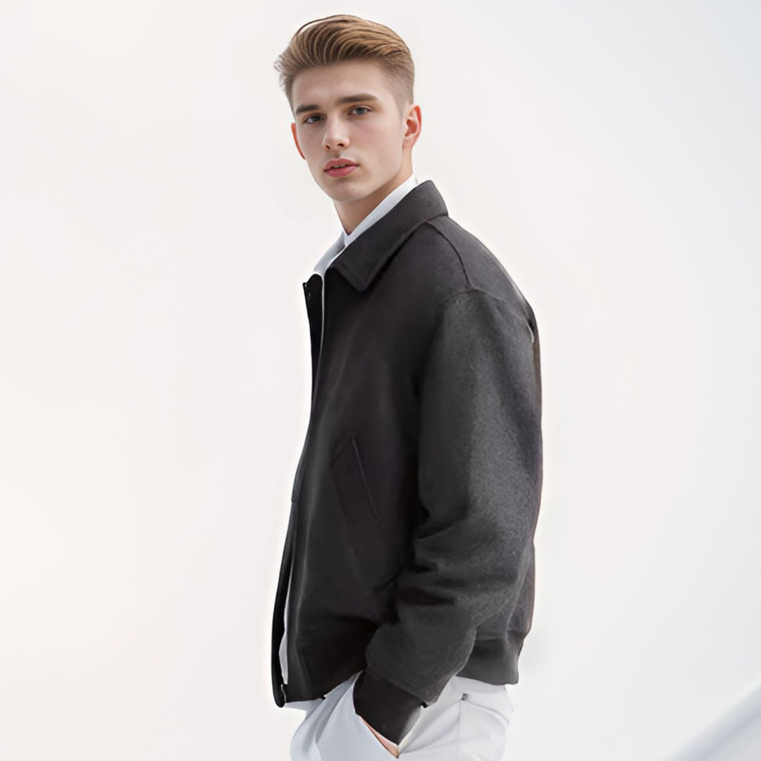 Colorful fleece bomber jacket for men with side pockets Lune London