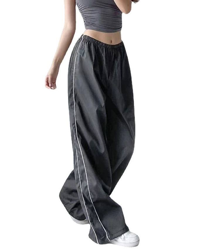 Women's Sporty Pants with Loose Fit and Elastic Waistband Lune London