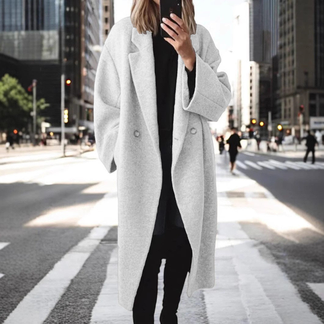 Ladies Oversized Chic Wool Coat