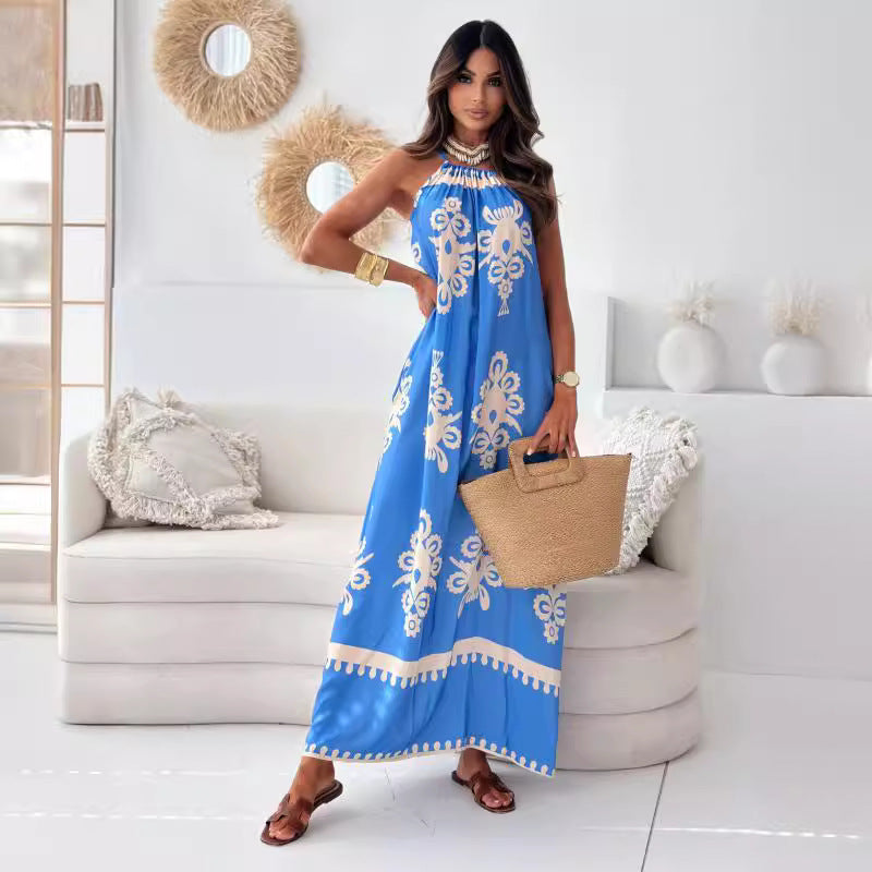 Ladies Halter Maxi Dress Lune London