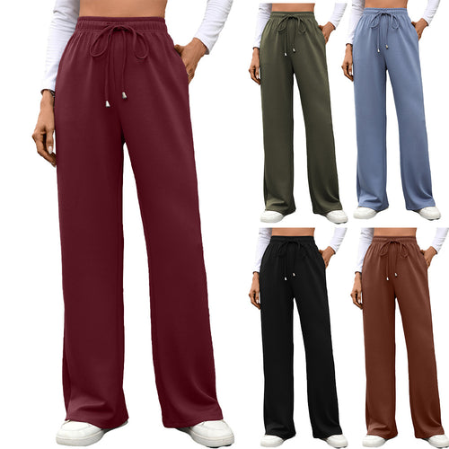 Loose cotton lounge pants for women with elastic waist Lune London