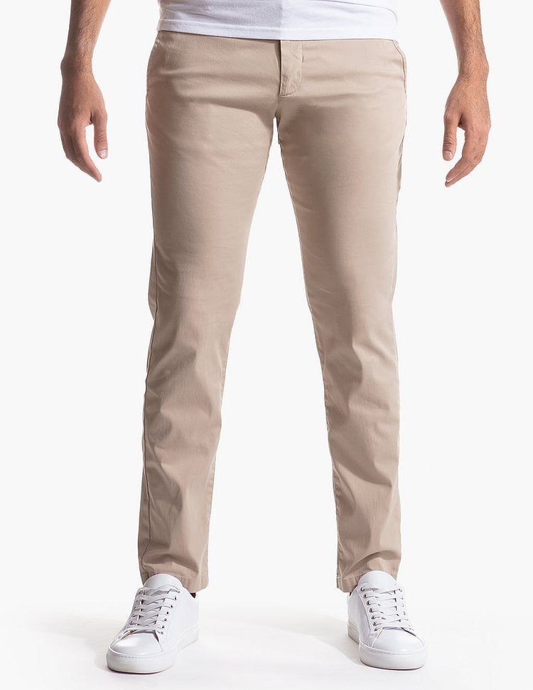 Elastic chino pants for men with trendy cut Lune London