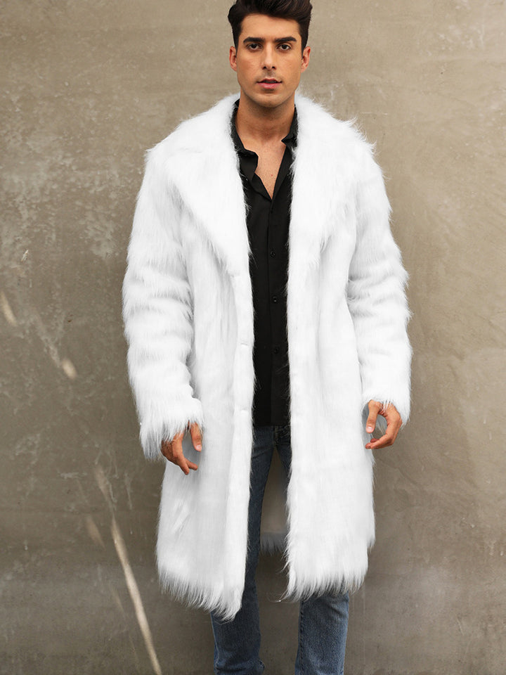 Luxurious faux fur coat for men Lune London