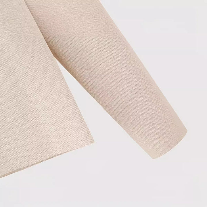 Elegant women's wrap jacket with chic button details and style