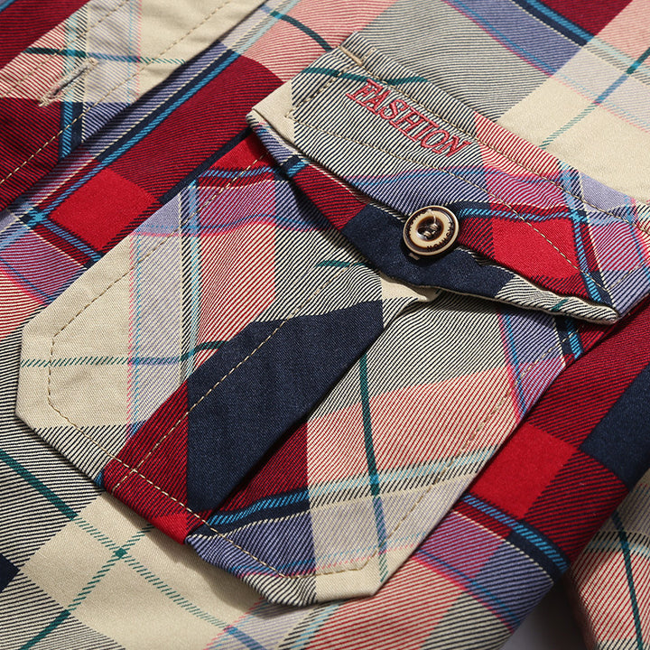 Plaid flannel shirt for men Lune London