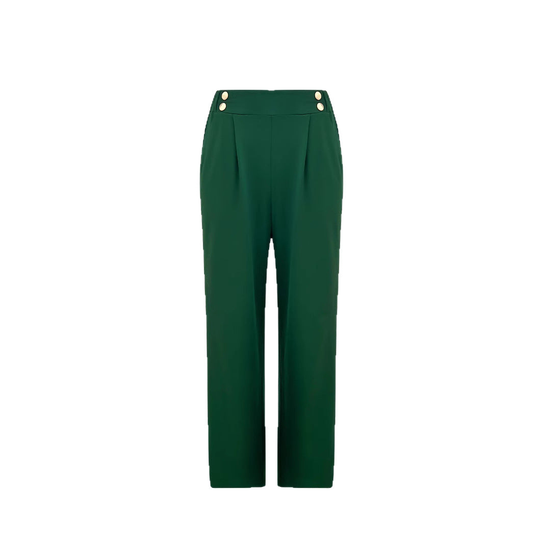 Wide pants for women with elegant button detail Lune London