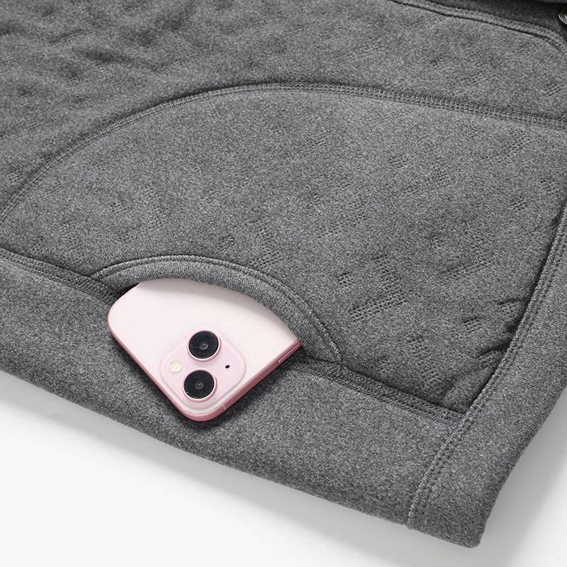 Ladies warm knitted vest with plunging V-neck and practical pockets Lune London