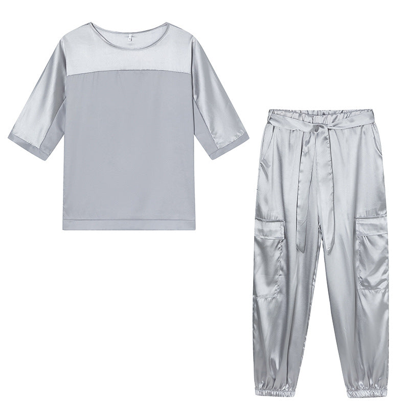 Chic Satin Lounge Set for Women