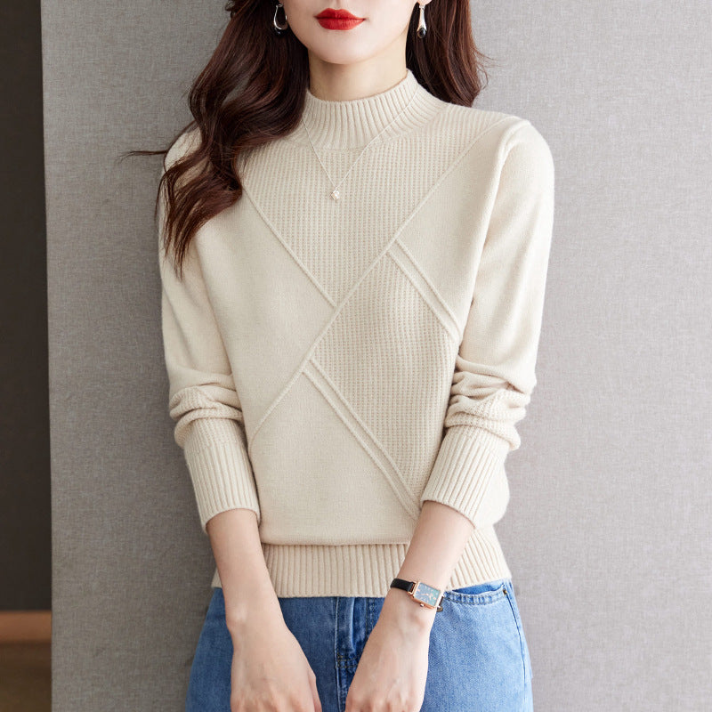 pull femme élégant avec design en relief Lune London